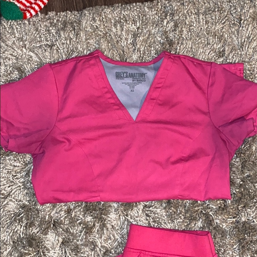 Pink scrub set